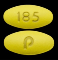 P 185 Pill Yellow Oval - Pill Identifier